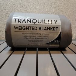 Tranquility 12 lb Weighted Blanket, Gray, Multiple Available
