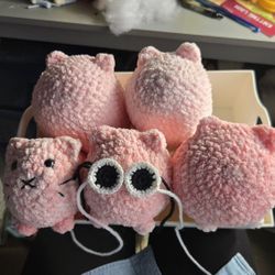 1 Crochet LoafCat You Pick Facial Expressions 