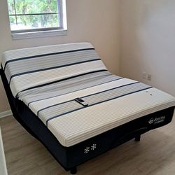 Electric Full Bed Serta I Series HYBRID Mattress/Adjustable Frame Remote Control