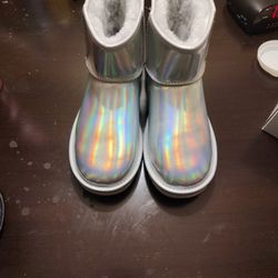 brand New Silver uGGS!  women's Boots