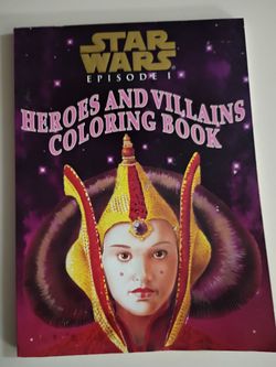 1999 Star Wars Episode I: Heroes and Villains Coloring Book