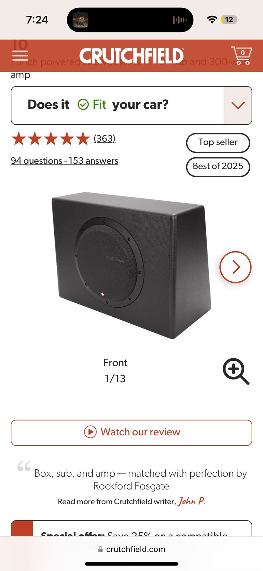 Rockford Fosgate P300-10