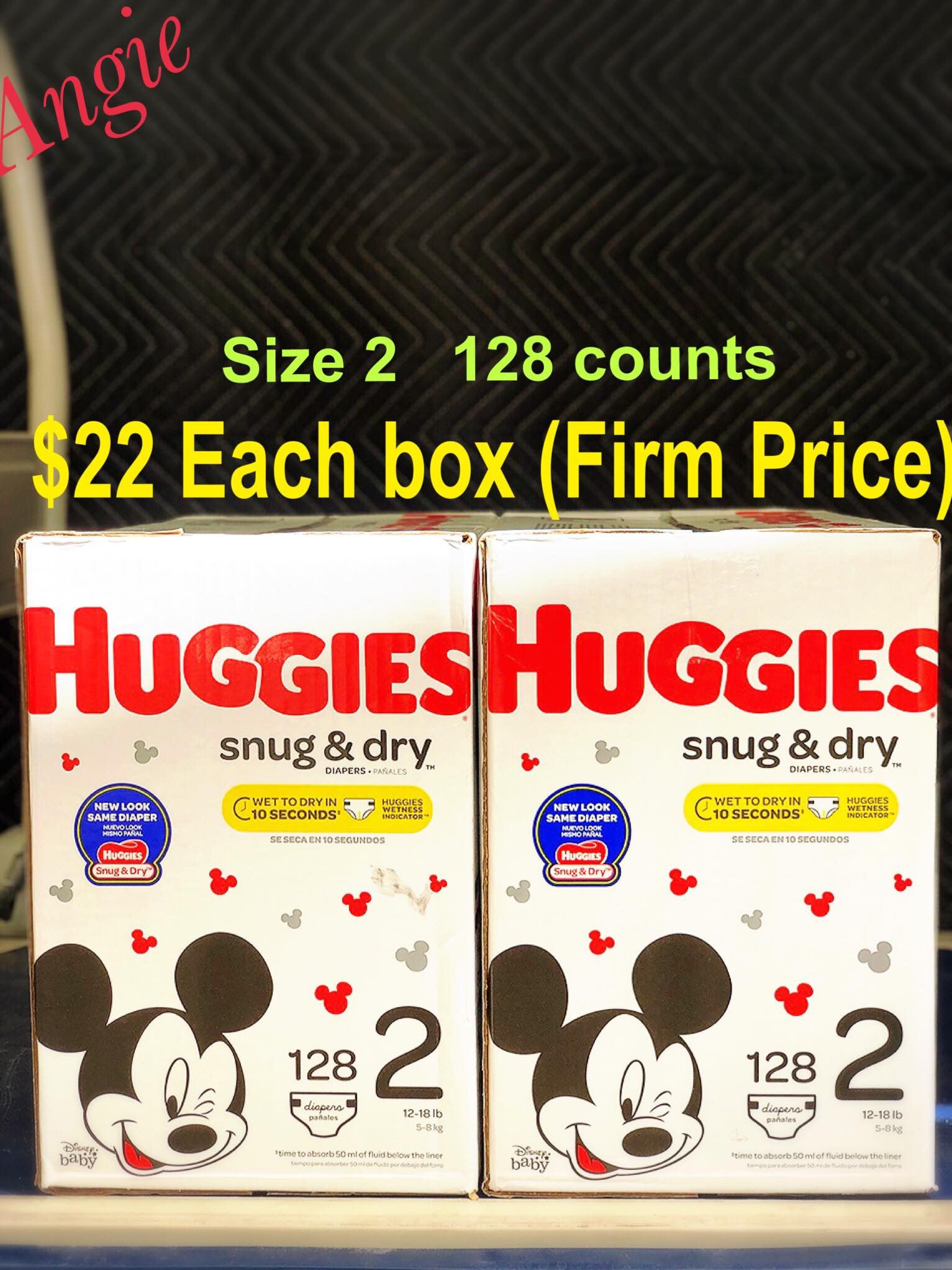 Huggies snug dry size 2
