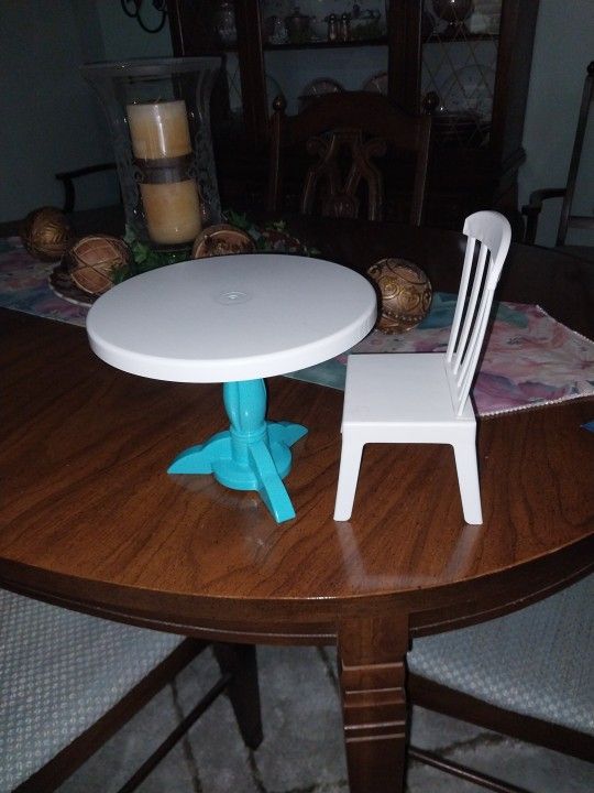 Small Table And Chair For Dolls.