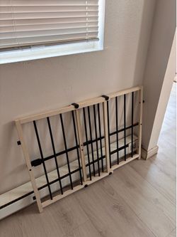 Wood and Metal Baby Safety Gate