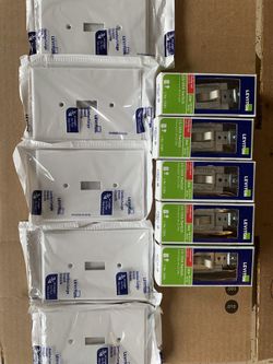 Leviton 20A 120/277v AC/CA switches and cover