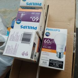 Philips Led Light Bulbs New Box.