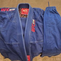 Kids BJJ Gi Uniform Size M1 Blue UFC Kingz