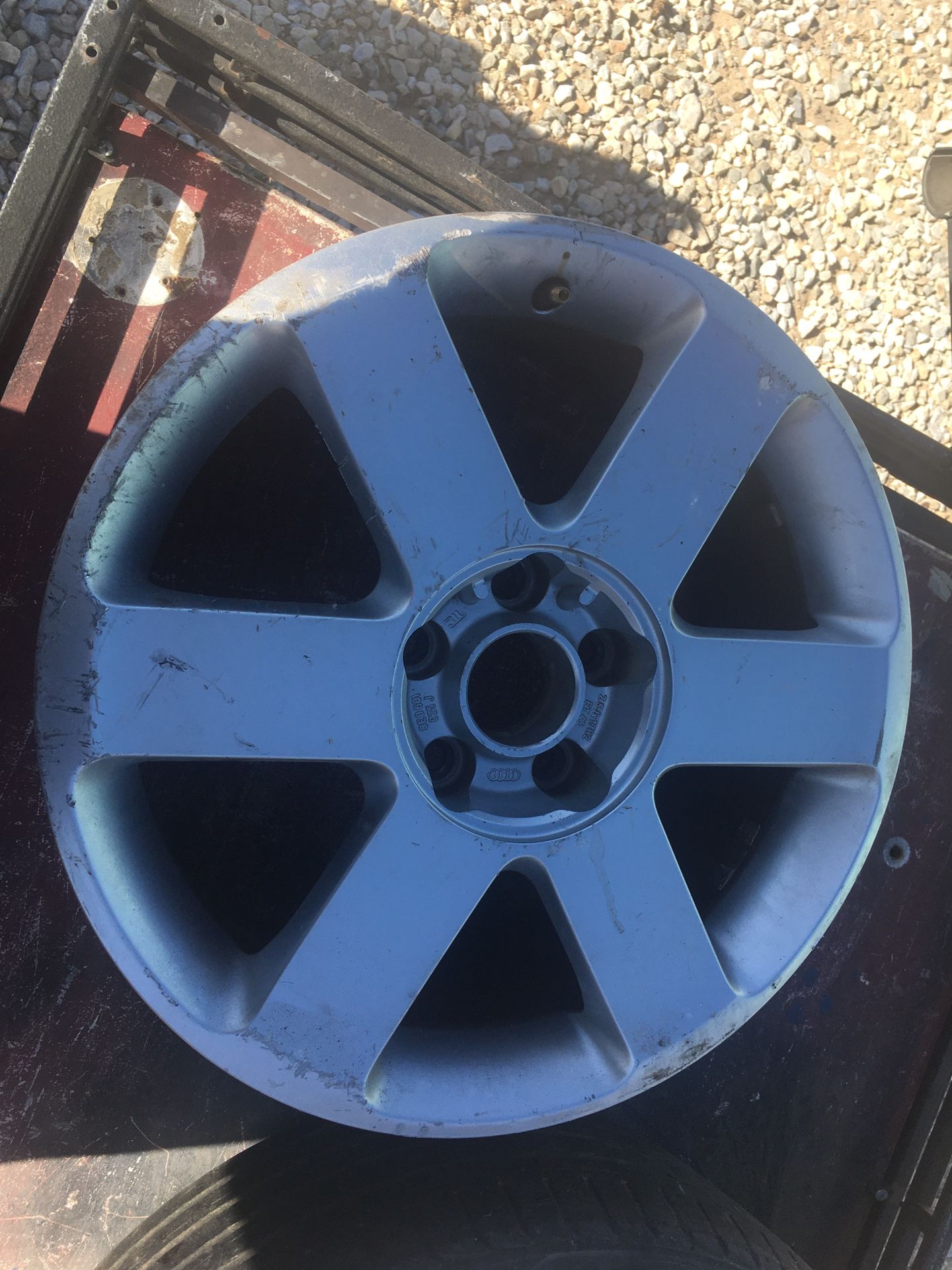 Aluminum Audi Rim 7.5”X17”