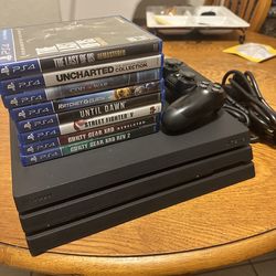 PS4 Pro w/ games