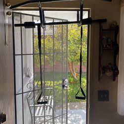 door way pull up bar and dip bar set
