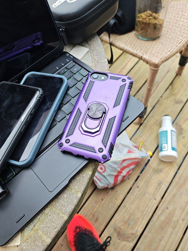 2020 iPhone With Purple Case Included