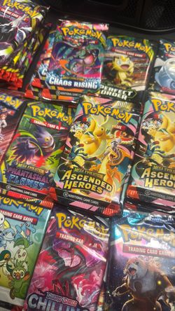 Pokémon TCG Booster Pack Lot Ascended heroes Paldean fates Fusion strike