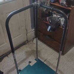 Brecknell Portable AC/DC Weight Scale With Handrails.