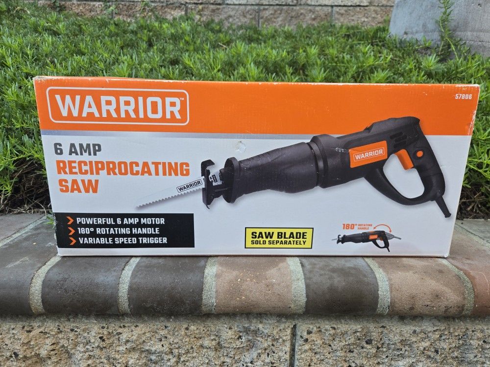 Warrior 6 AMP Reciprocating Saw - New In Box