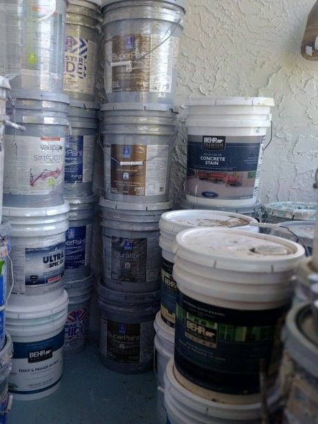5 Gallon Interior And Exterior Paints Available Multiples Of Each Color $60 Each And Free Delivery To South Brevard