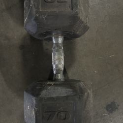 70 Pound Dumbbell 