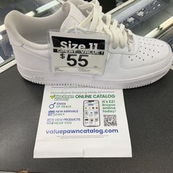 White Air Force 1 Size 11