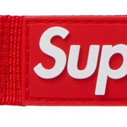 Supreme Webbing Keychain Red