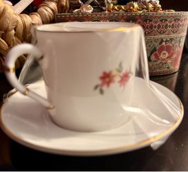 Vintage Royal Worcester Bamboo Cup & Saucer