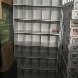 Open File Cabinet. Imperial Open Shelf Filing Unit, Single Entry Starter, 7 Shelves/6 Openings, 36" Width x 76" Height x 12" Depth, Sand