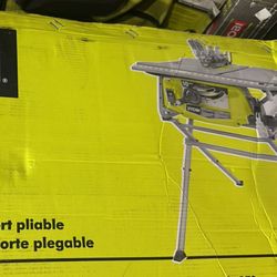 RYOBI Table Saw 10-in with Folding Stand $220 