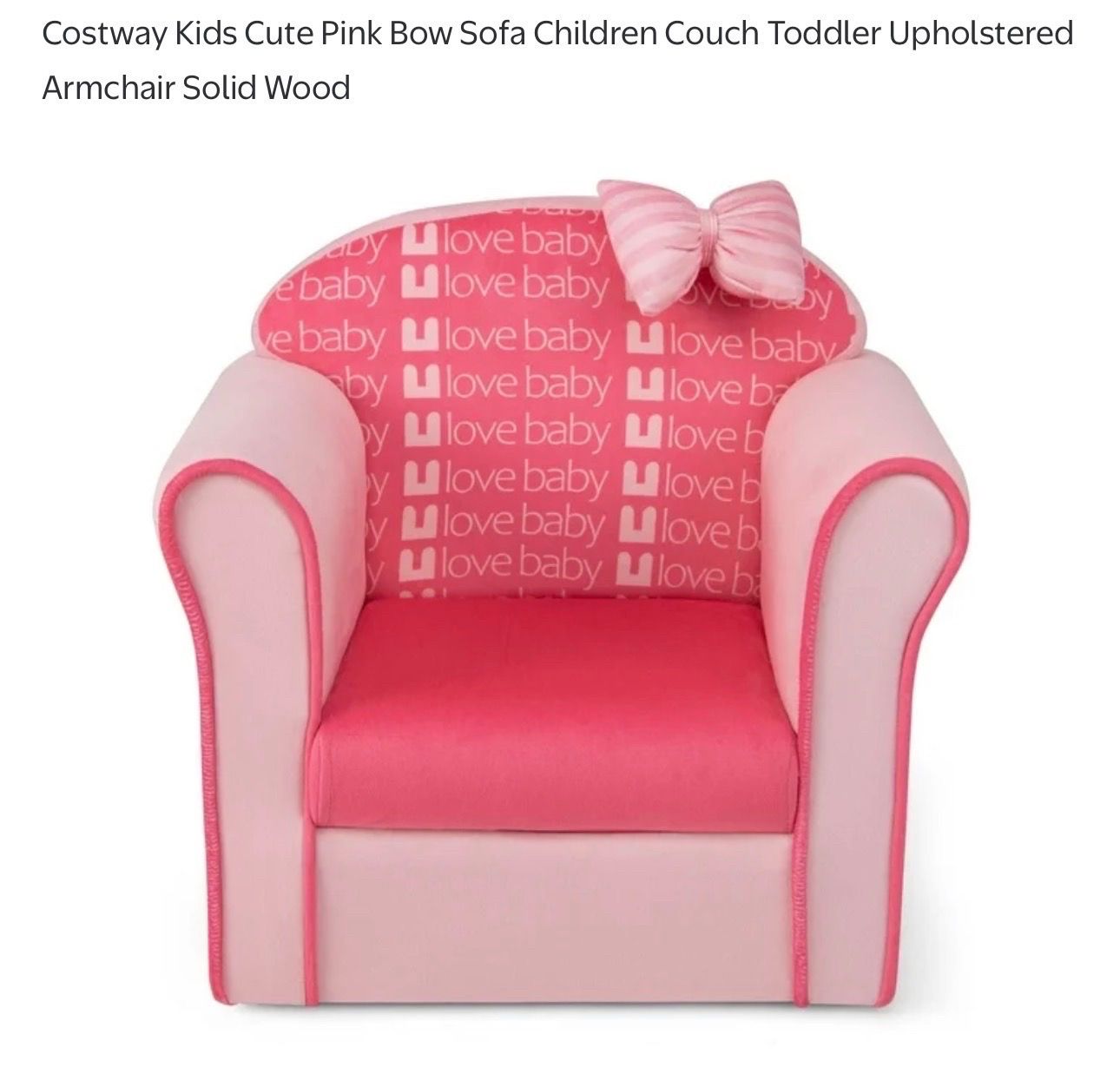 Kids pink sofa