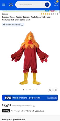 NEW!! Red Rooster Adult Unisex Halloween Costume