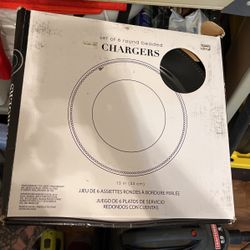 Black Charger Plates