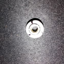 White Bead With Black And Pink Swirl