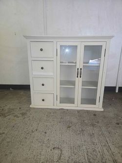 White Glass Cabinet
