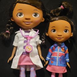 Doc Mcstuffins Talking 12" First Responder Doll&9"Doc Mcstuffins Doll