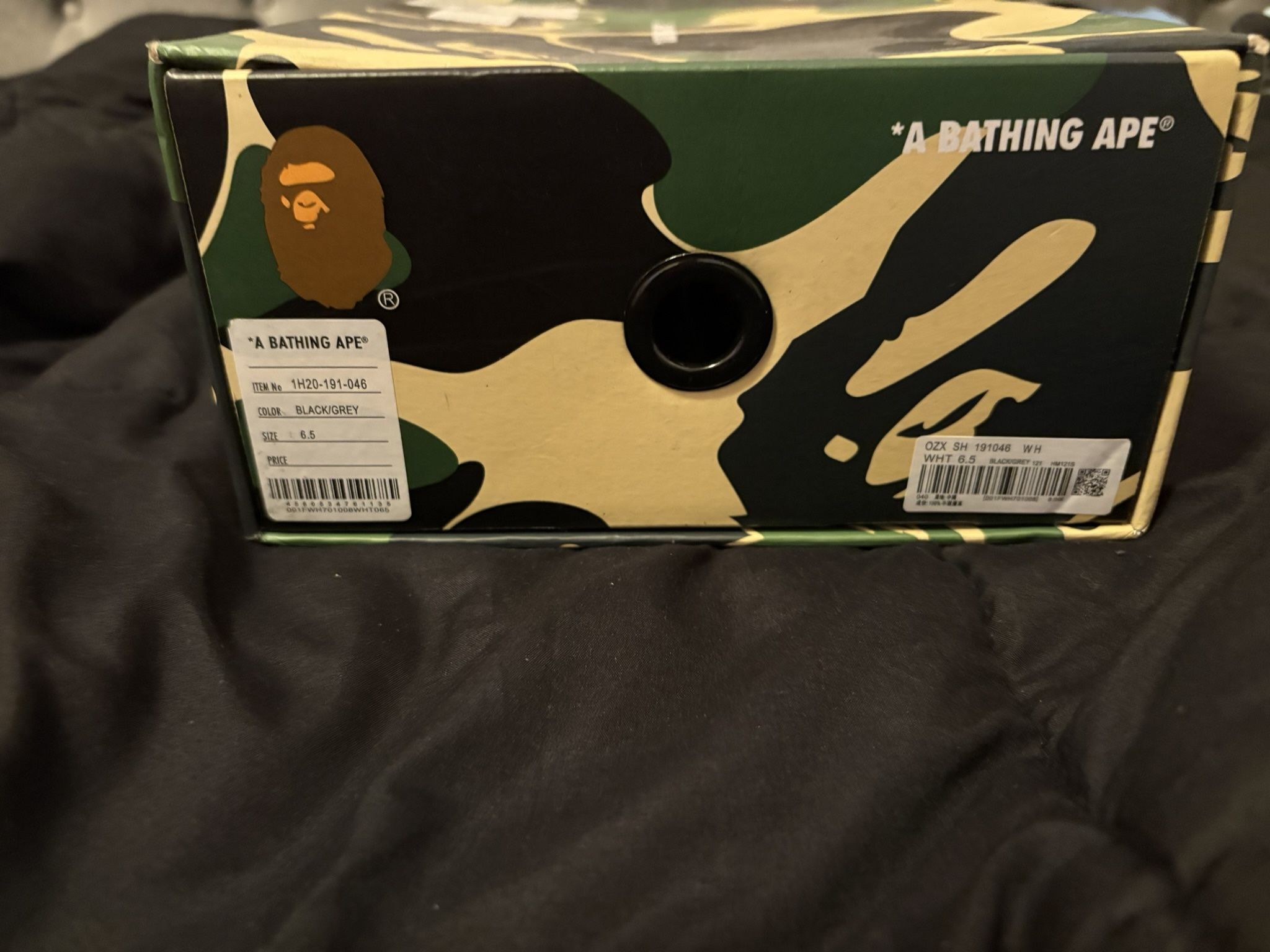 Bape Black And Gray Shoes
