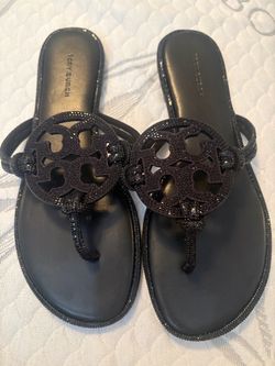Tory Burch Black Pave Sandals size 8
