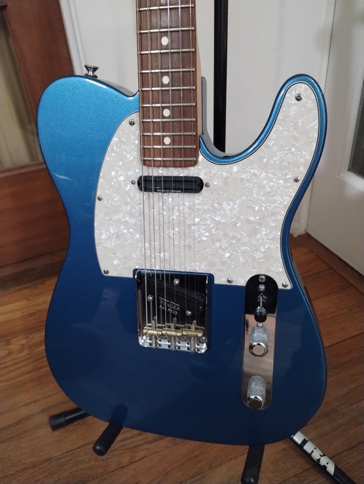2015 American Fender Telecaster Lake Placid Blue With Upgraded (Seymour Duncan’s Hot Rails)