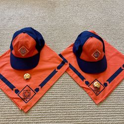 Tiger Cub Scout Hat/Neckerchief/Clip