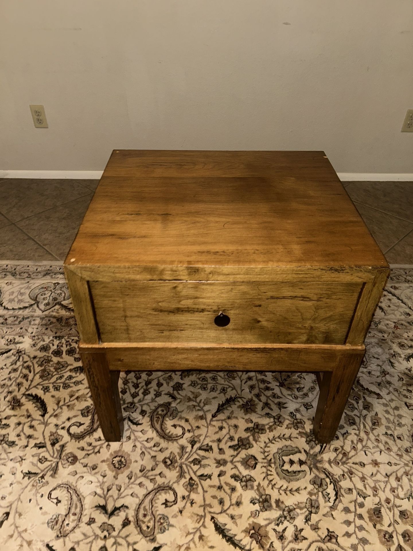Wooden nightstand