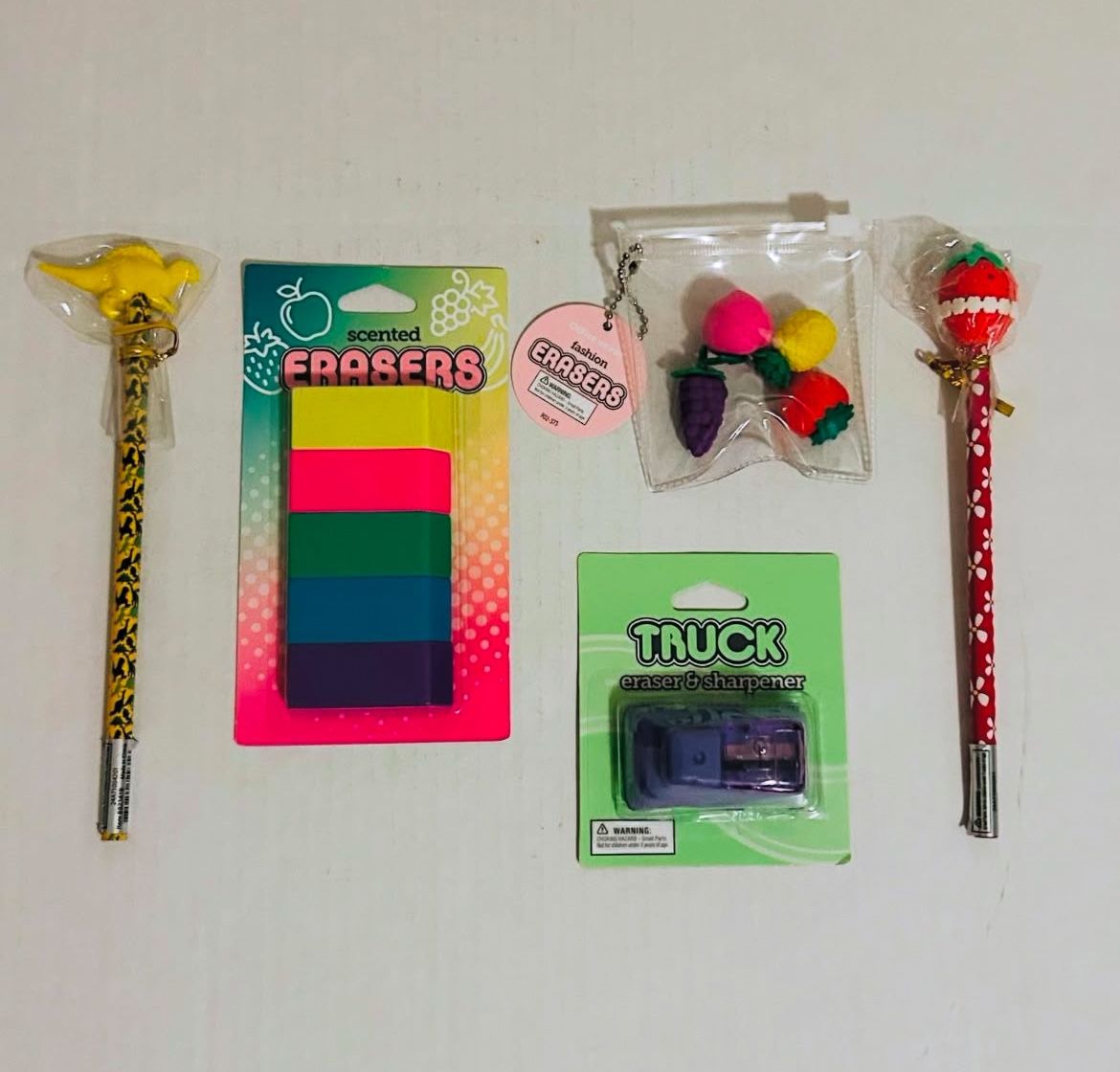 Office Depot Fashion Pencil and Eraser Bundle