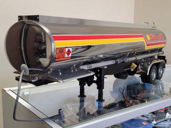Tamiya R/C 1/14 Shell Fuel Tank Tanker Trailer 56303 +Light Kit +