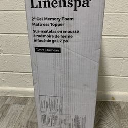 Twin 2” Gel Memory Foam Mattress Topper