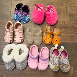 Baby girl  toddler shoes lot size 6-7