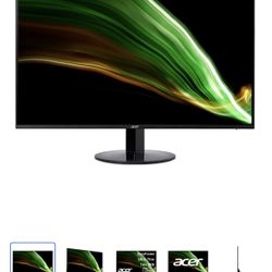2-24” Monitors (1 Needs A Power Adapter $13.99 On Amazon)
