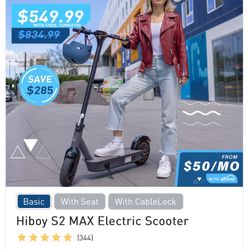 Hiboy S2 Max Scooter. mint 