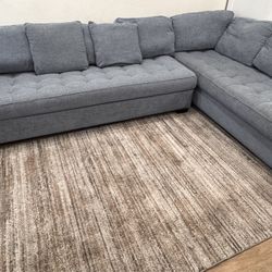 Cindy Crawford Calvin Heights 2 Pc Right Arm Chaise XL Sectional