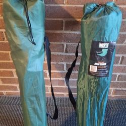 2 Adult  Camping or Sports Folding Chairs