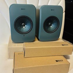 KEF LSX II LT Wireless Bookshelf Speakers – Hi-Res Audio, Uni-Q Driver Array, 200W Amplification