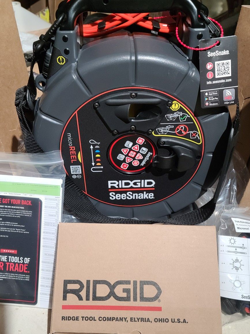 Ridgid SeeSnake microReel 100 Ft with 512 Hz Sonde Model #70803