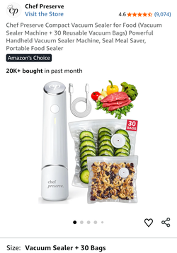 Vacuum seal and bags