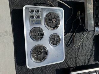 4-Burner Electric Cooktop – Stainless Steel – $60