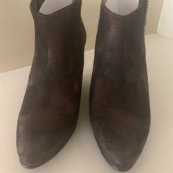 Free People Ankle Brown Suede Boots, Size 8